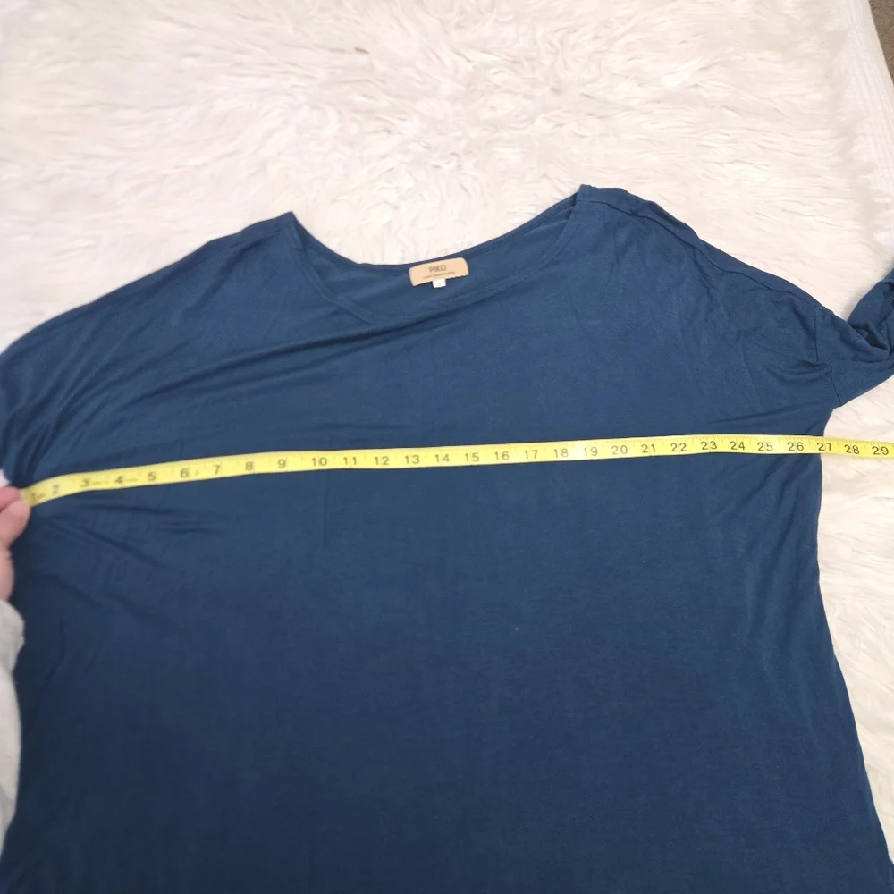 PIKO 1988 Tunic‎ Knit Top Lot Small Teal | Gray Boho Lagenlook